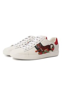 Кожаные кеды Ace Gucci