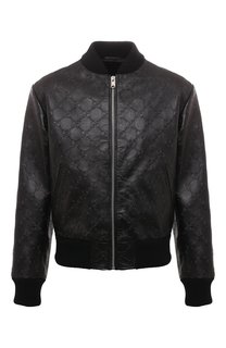 Кожаный бомбер Gucci