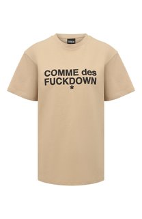 Хлопковая футболка Comme des Fuckdown