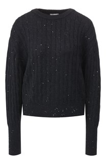 Пуловер из смеси кашемира и шелка Brunello Cucinelli