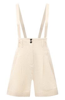 Шорты из хлопка и льна Isabel Benenato