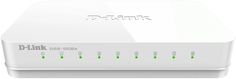 Коммутатор неуправляемый D-link DGS-1008A 8*10/100/1000 Base-T и функцией энергосбережения, plastic case