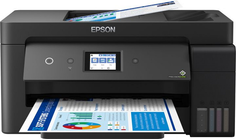 МФУ струйное цветное Epson EcoTank L14150 C11CH96404 A3, 4800х1200dpi, ч/б 17стр/мин, цвет 9стр/мин, Duplex Net, WiFi, USB, RJ-45, черный (C11CH96505/