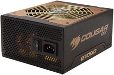 Блок питания ATX Cougar GX1050 1050W, PCIe-6, aPFC, 140mm Fan, 80Plus Gold, Retail