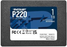 Накопитель SSD 2.5 Patriot Memory P220S1TB25 P220 1TB SATA 6Gb/s 550/500MB/s IOPS 50K/50K 480 TBW