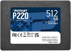 Накопитель SSD 2.5 Patriot Memory P220S512G25 P220 512GB SATA 6Gb/s 550/500MB/s IOPS 40K/50K 240 TBW