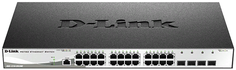 Коммутатор управляемый D-link DGS-1210-28X/ME/B2B 24x10/100/1000Base-T, 4x10GBase-X SFP+, L2, 19"