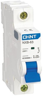Автоматический выключатель модульный CHINT 296706 1P, тип характеристики C, 3А, 4.5кА, NXB-63S