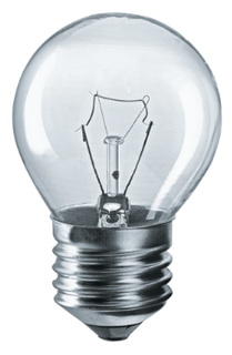 Лампа накаливания Navigator NI-C-60-230-E27-CL (уп/10шт), 60Вт, 230В, E27, 45х70мм, шар, прозрачная (94312)