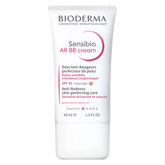 BB крем для лица BIODERMA Крем с тоном и солнцезащитным эффектом для кожи с покраснениями и розацеа Sensibio AR BB