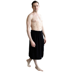 Килт для бани BIO TEXTILES Килт мужской махровый для бани и сауны Black