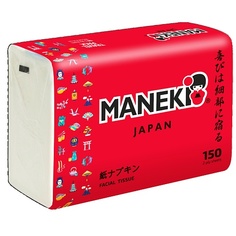Бумажные носовые платки MANEKI Салфетки бумажные RED 2 слоя 150