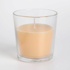 БОГАТСТВО АРОМАТА Свеча в гладком стакане ароматизированная "Сандаловое дерево" 328
