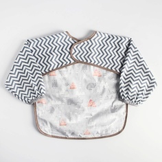 MUM&BABY Нагрудник-рубашка для кормления «Носороги» непромокаемый