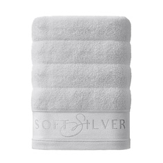 Полотенце SOFT SILVER Антибактериальное махровое полотенце для тела, 70х140 см. Цвет: «Благородное серебро» (серый)
