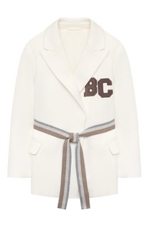 Хлопковый пиджак Brunello Cucinelli