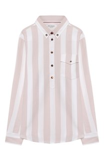 Хлопковая рубашка Brunello Cucinelli