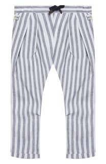 Брюки из льна и хлопка Brunello Cucinelli