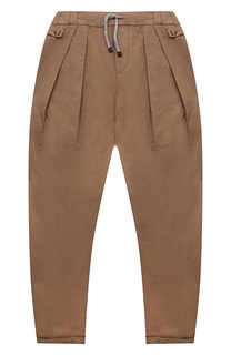 Брюки из льна и хлопка Brunello Cucinelli