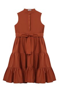 Хлопковое платье Brunello Cucinelli