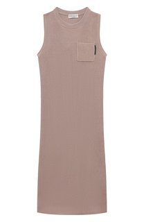 Хлопковое платье Brunello Cucinelli