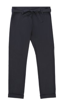 Брюки прямого кроя с поясом Aletta