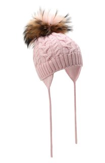 Шерстяная шапка с меховой отделкой Catya