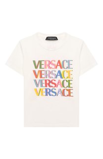 Хлопковая футболка Versace