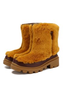 Утепленные сапоги из кожи Gucci