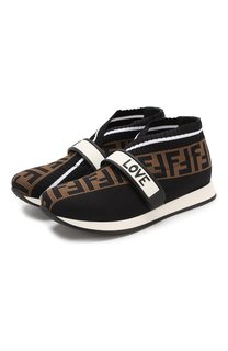 Текстильные кроссовки Fendi