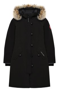 Пуховая парка Brittania с меховой отделкой капюшона Canada Goose