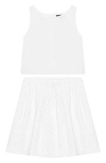 Комплект из хлопковой юбки и топа Polo Ralph Lauren