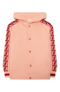 Кашемировый кардиган с капюшоном Fendi