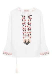 Хлопковая блузка Alberta Ferretti junior