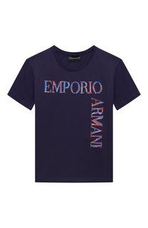 Хлопковая футболка Emporio Armani