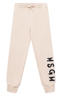 Хлопковые джоггеры MSGM kids