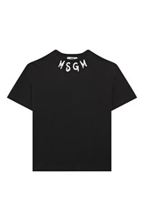 Хлопковая футболка MSGM kids