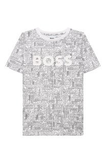 Хлопковая футболка BOSS