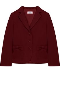 Однобортный жакет с бантами Aletta