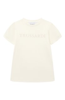 Хлопковая футболка Trussardi junior