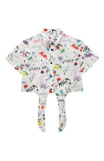 Хлопковая блузка MSGM kids