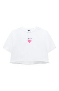 Хлопковая футболка MSGM kids