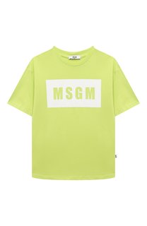 Хлопковая футболка MSGM kids