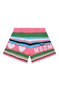 Хлопковые шорты MSGM kids