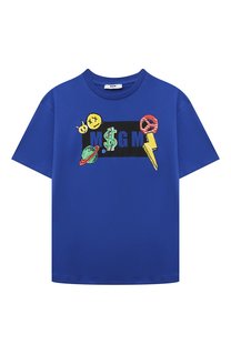 Хлопковая футболка MSGM kids