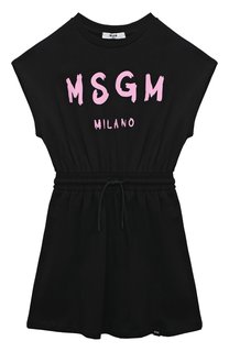 Хлопковое платье MSGM kids