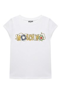 Хлопковая футболка Moschino