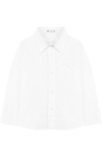 Хлопковая рубашка с воротником кент Loro Piana