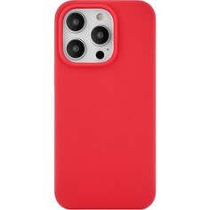 Чехол-накладка uBear Touch Mag Case для iPhone 14 Pro, силикон, красный