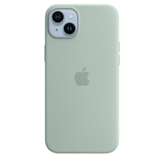 Чехол-накладка Apple MagSafe для iPhone 14 Plus, силикон, светло-зеленый
